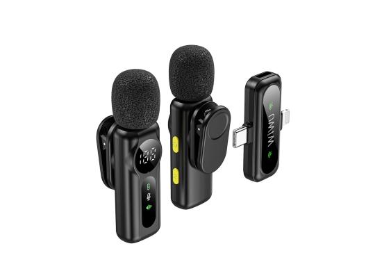 WiWU Wi-WM007 Dual Wireless Lavalier Microphone